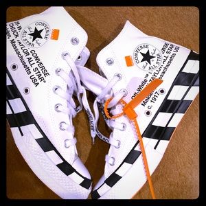 Off White x Converse unisex high tops
